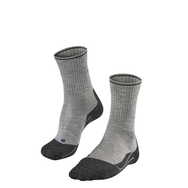 Skarpetki damskie Falke TK2 Wool Silk. Szare skarpety damskie Falke, bez wzorów, z elastanu. Za 194.15 zł.