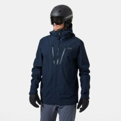Długa kurtka narciarska Helly Hansen Alpha. Niebieskie kurtki męskie Helly Hansen, na zimę, m, bez wzorów, narciarskie. W wyprzedaży za 2,048.00 zł.