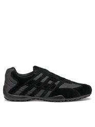Geox Półbuty Uomo Snake U4507B 022EK C9999 Czarny. Czarne półbuty na co dzień męskie Geox, ze skóry, bez zapięcia. Za 269.99 zł.