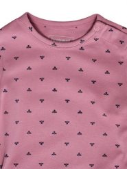 Body niemowlęce z długim rękawem Hummel Mini AOP. Białe body niemowlęce Hummel, bez wzorów, z bawełny, bez ramiączek. Za 117.00 zł.