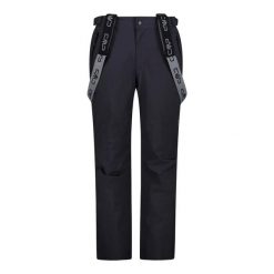 Spodnie męskie narciarskie CMP 3W17397N. Czarne spodnie snowboardowe męskie CMP, m, bez wzorów, z tkaniny, narciarskie. Za 699.99 zł.