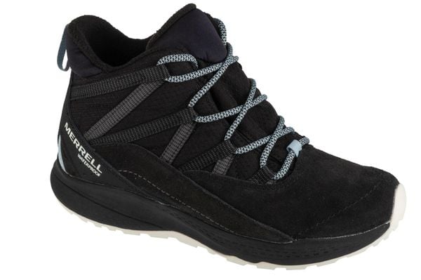 Buty trekkingowe damskie, Bravada Edge 2 Thermo Demi WP. Czarne obuwie sportowe damskie Merrell, bez wzorów, z materiału, trekkingowe. Za 499.99 zł.