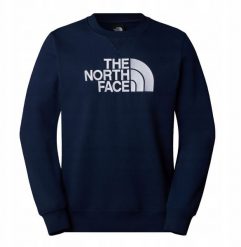 Bluza bez kaptura The North Face Drew Peak Crew - summit navy rozmiar: M. Niebieskie bluzy męskie The North Face, m, bez wzorów, bez kaptura. Za 317.19 zł.