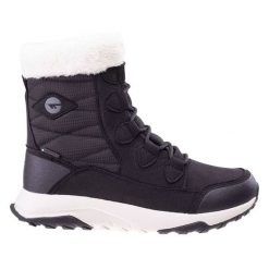 Buty zimowe damskie Hi-Tec Mestia Mid WP Wo's - czarne, Rozmiar buta 40. Czarne obuwie sportowe damskie Hi-tec, bez wzorów, z polaru, trekkingowe. Za 169.99 zł.
