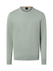 BOSS Orange sweter z dzianiny z zawartością kaszmiru - Kanovano Mężczyźni Bawełna zielony, XXL. Pomarańczowe swetry przez głowę męskie Boss Orange, m, bez wzorów, z bawełny, bez kołnierzyka. Za 599.95 zł.