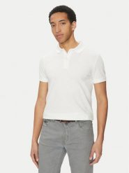 Geox Polo M5511B T3240 F2128 Biały Regular Fit. Białe koszulki polo męskie Geox, m, bez wzorów, z bawełny, bez ramiączek. Za 139.99 zł.