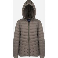 Ciemnozielona Kurtka Pikowana z Kapturem Minae. Zielone kurtki męskie Born2be, m, bez wzorów, z jeansu, z kapturem. Za 159.99 zł.