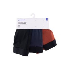 Bokserki sportowe męskie Decathlon 3 sztuki. Brązowe bokserki męskie Decathlon, l, bez wzorów, z elastanu. Za 49.99 zł.