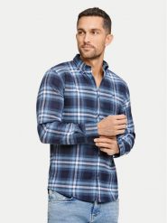 Lindbergh Koszula 30-225054 Granatowy Relaxed Fit. Niebieskie koszule męskie Lindbergh, m, bez wzorów, z bawełny, bez kołnierzyka, bez ramiączek. Za 129.99 zł.