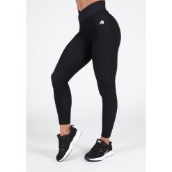 Dorris Leginsy - Czarny. Czarne legginsy damskie GORILLA WEAR, bez wzorów. Za 271.50 zł.