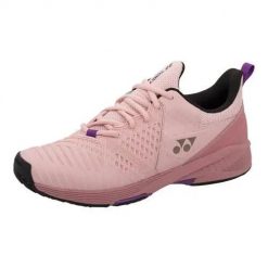 Buty do tenisa damskie Yonex Sonicage 3 Allcourt. Czerwone obuwie sportowe damskie YONEX, bez wzorów, z materiału, tenisowe. Za 622.00 zł.