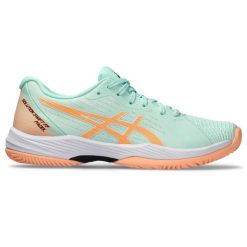Buty do padla damskie ASICS Solution Swift. Białe obuwie sportowe damskie Asics, bez wzorów. W wyprzedaży za 359.99 zł.