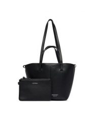 Emporio Armani Torebka EW005753 AF29459 Czarny. Czarne torebki do ręki damskie Emporio Armani, bez wzorów, ze skóry, bez dodatków. Za 2,069.00 zł.