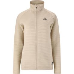 Polar zapinany na zamek błyskawiczny SOS Muju V1. Białe kurtki sportowe damskie SOS, bez wzorów, z polaru, bez kaptura, narciarskie. W wyprzedaży za 318.00 zł.