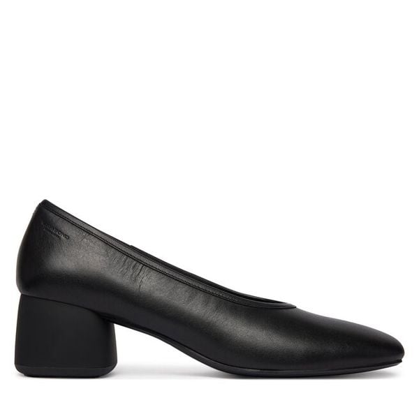 Czółenka Vagabond Shoemakers. Czarne czółenka damskie Vagabond Shoemakers, bez wzorów, bez obcasa, bez zapięcia. Za 483.99 zł.