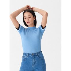 Koszulka z półgolfem - Niebieski. T-shirty damskie marki House. W wyprzedaży za 19.99 zł.