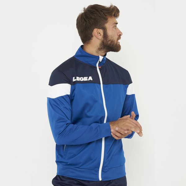 Kurtka sportowa z zamkiem BOLIVIA oversize niebieska. Niebieskie kurtki męskie Legea, xl, bez wzorów, sportowe. Za 96.00 zł.