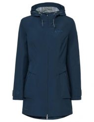Parka dla kobiet VAUDE Escape. Niebieskie parki damskie Vaude, bez wzorów, z materiału, biznesowe, bez kaptura. Za 722.50 zł.