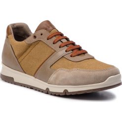 Sneakersy GEOX - U Wilmer A U923XA 013AF C5004 Sand. Brązowe półbuty na co dzień męskie Geox, z materiału, klasyczne, bez zapięcia. W wyprzedaży za 209.00 zł.