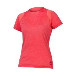 Koszulka rowerowa damska Endura Singletrack II. Czerwone koszulki sportowe damskie ENDURA, xl, bez wzorów, bez kołnierzyka, bez ramiączek, rowerowe. Za 219.99 zł.