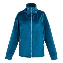 Damska polarowa bluza z pełnym zamkiem wykonana z weluru Regatta Jessalyn. Niebieskie bluzy sportowe damskie Regatta, bez wzorów, z polaru, bez kaptura, do jazdy konnej. Za 229.50 zł.