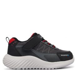 Sneakersy Skechers. Czarne trampki i tenisówki chłopięce Skechers, bez wzorów, bez zapięcia. Za 229.99 zł.