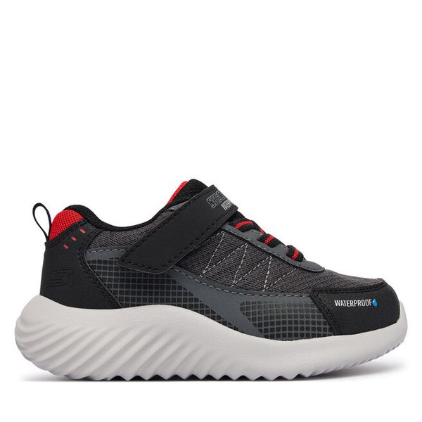 Sneakersy Skechers. Czarne trampki i tenisówki chłopięce Skechers, bez wzorów, bez zapięcia. Za 229.99 zł.
