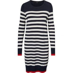Vero Moda Damska sukienka Doss Lacole Ls O-Shirt Dress Boo Night Sky W.Snow White I Fiery Red Kontrast (rozmia. Białe sukienki damskie Vero Moda, bez wzorów, bez kołnierzyka, bez ramiączek. W wyprzedaży za 87.00 zł.