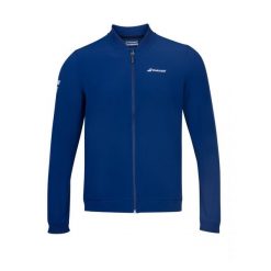 Bluza tenisowa męska Babolat Play Jacket Men estate blue S. Niebieskie bluzy męskie BABOLAT, m, bez wzorów, z dresówki, bez kaptura, tenisowe. Za 249.00 zł.