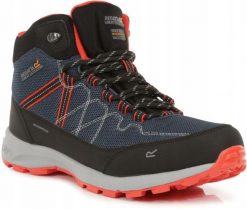 Buty trekkingowe męskie Samaris Lite. Czarne trekkingi męskie Regatta, trekkingowe. Za 258.49 zł.