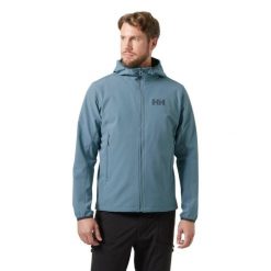 Kurtka turystyczna Helly Hansen Cascade Shield. Niebieskie kurtki męskie Helly Hansen, m, bez wzorów, bez kaptura, narciarskie. Za 723.50 zł.
