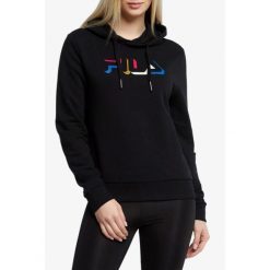 Damska bluza z kapturem Fila Bertiogo. Czarne bluzy damskie Fila, xs, bez wzorów, z kapturem. Za 167.40 zł.