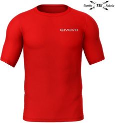Męska koszulka sportowa Givova Corpus 2 czerwona. Czerwone koszulki sportowe męskie Givova, m, bez wzorów, z elastanu, bez kołnierzyka, bez ramiączek, na fitness i siłownię. Za 74.99 zł.