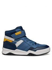 Geox Sneakersy J Perth J367RF 0MEFU C4263 S Granatowy. Niebieskie buty sportowe chłopięce Geox, bez wzorów, ze skóry, bez zapięcia. Za 159.99 zł.