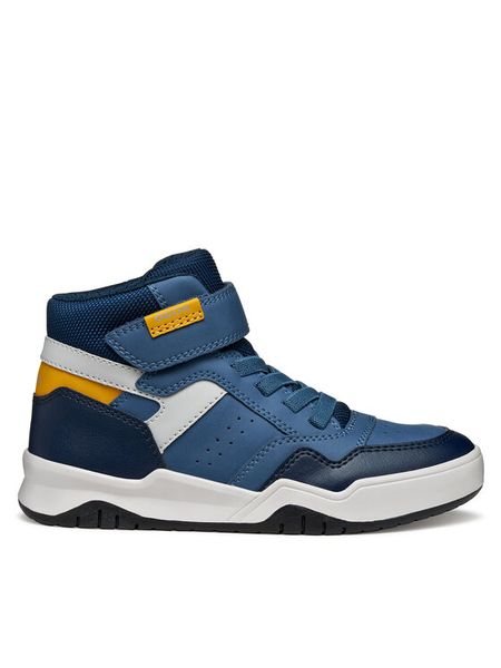 Geox Sneakersy J Perth J367RF 0MEFU C4263 D Granatowy. Niebieskie buty sportowe chłopięce Geox, bez wzorów, ze skóry, bez zapięcia. Za 199.99 zł.