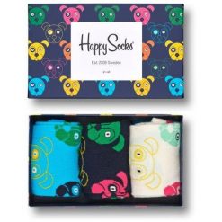 Zestaw 3 Skarpetek dla Psów - Rozmiar 41-46. Skarpety męskie Happy Socks, bez wzorów, z bawełny. Za 166.99 zł.