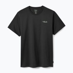 Koszulka damska Rab Stance Cirque Tee. Czarne t-shirty damskie RAB, l, bez wzorów, z bawełny, eleganckie, bez kołnierzyka. Za 159.99 zł.