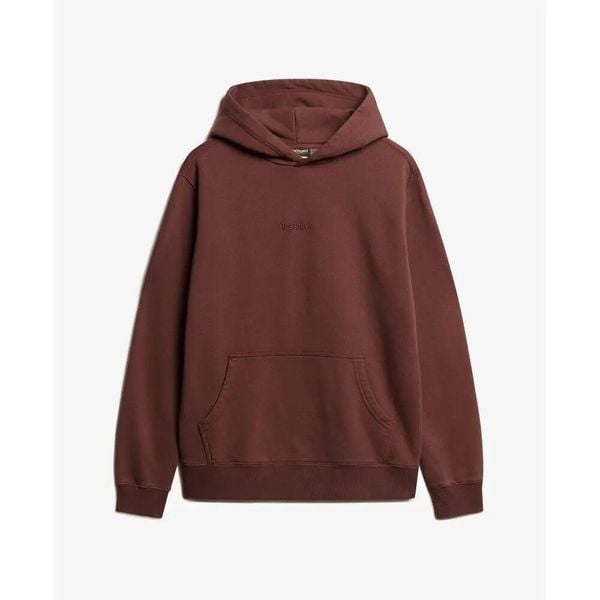 Bluza z kapturem i mikro logo Superdry. Brązowe bluzy męskie Superdry., l, bez wzorów, z kapturem. Za 332.30 zł.