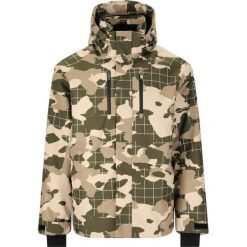 Kurtka narciarska Slope Kenai AOP. Zielone kurtki snowboardowe męskie SLOPE, m, bez wzorów, bez kaptura, narciarskie. Za 685.50 zł.