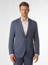 BOSS marynarka od garnituru modułowego Mężczyźni Regular Fit Wełna niebieski, 48. Niebieskie marynarki męskie Boss, bez wzorów, z wełny, eleganckie. Za 949.95 zł.