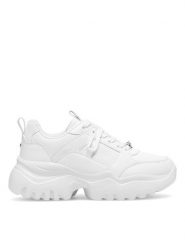 DeeZee Sneakersy 3371301A Biały. Białe buty sportowe dziewczęce DeeZee, bez wzorów, z materiału, bez zapięcia. Za 119.99 zł.