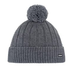 Czapka Eisbar Ayo Pompon MÜ. Szare czapki i kapelusze męskie Eisbar, bez wzorów, z wełny, sportowe. Za 179.90 zł.