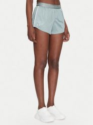 Under Armour Szorty sportowe Tech™ Play Up Shine 1389883 Zielony Regular Fit. Zielone szorty sportowe damskie Under Armour, s, bez wzorów, z syntetyku, sportowe, na fitness i siłownię. Za 79.99 zł.