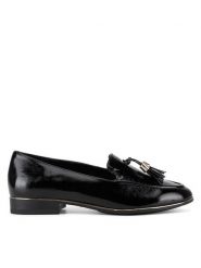 Clara Barson Mokasyny CD24055-1 Czarny. Czarne mokasyny damskie Clara Barson, z materiału. Za 83.99 zł.