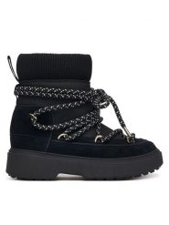 Tommy Hilfiger Śniegowce Lace-Up Water Resist Snow Boot FW0FW09546 Czarny. Czarne śniegowce i trapery damskie Tommy Hilfiger. Za 649.99 zł.