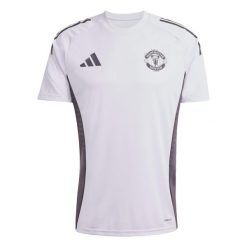 Koszulka Manchester United Tiro 25 Competition Training. Czarne koszulki sportowe męskie Adidas, bez wzorów, bez kołnierzyka, bez ramiączek, do piłki nożnej. Za 239.00 zł.