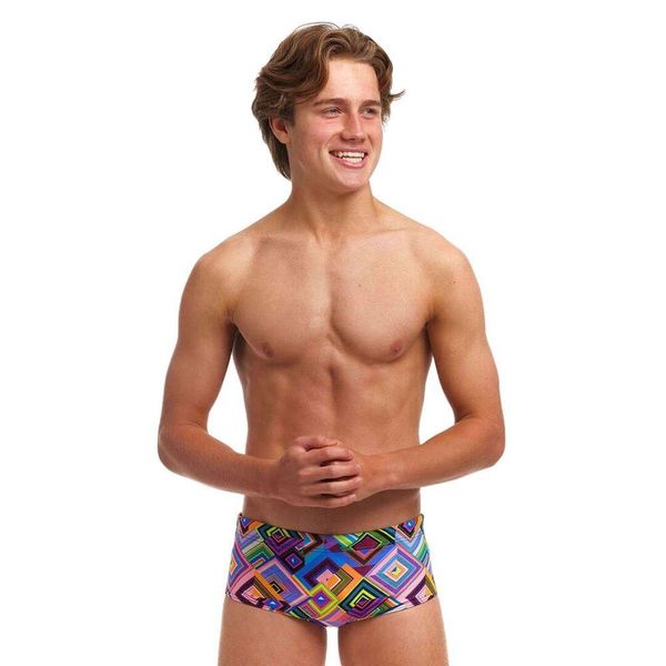 Kąpielówki chłopięce spodenki bokserki szybkoschnące na basen Funky Trunks. Kąpielówki dla chłopców FUNKY TRUNKS, bez wzorów. Za 119.99 zł.