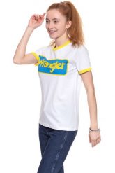 WRANGLER T SHIRT DAMSKI B&Y RINGER TEE WHITE W7C42FK12 112131689. Białe t-shirty damskie Wrangler, xs, bez wzorów, bez kołnierzyka. W wyprzedaży za 39.99 zł.