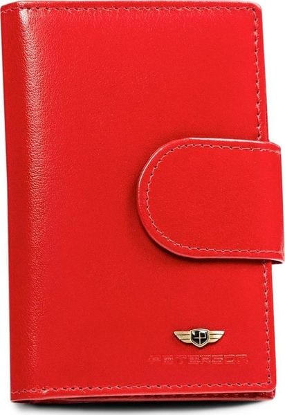 Peterson Skórzany, Średni Portfel Damski Na Zatrzask. Portfele damskie Peterson, bez wzorów. Za 180.18 zł.