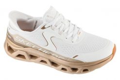 Buty sportowe Sneakersy damskie, Slip-Ins: Glide-Step Altus - Starlight Shine. Białe obuwie sportowe damskie Skechers, bez wzorów, z materiału, trekkingowe. Za 519.99 zł.